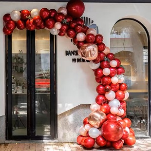 开业气球链周年庆典气球装饰节日半拱门商场门店铺活动氛围布置
