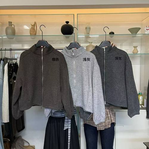 LEAVES叶子家立领拉链卫衣