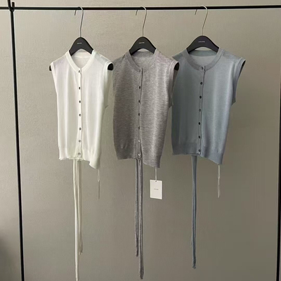 LEAVES叶子家宽松显瘦无袖针织衫