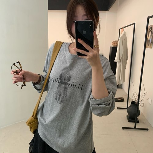 LEAVES叶子家可爱小狗印花T恤