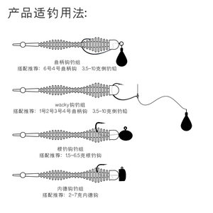 虫王蠕虫针尾浮水软饵面条虫沉水软虫淡水倒钓鲈鱼鳜鱼太阳鱼假饵