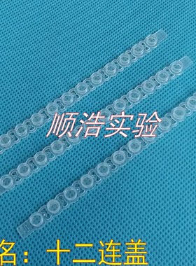 PCR排管 十二连平盖 PCR八连盖 配PCR十二连管 白色透明 一条价格