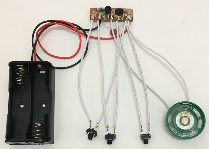 kd9561 ck9561 四声报警声芯片 音乐ic 音乐集成块 电子diy小制作