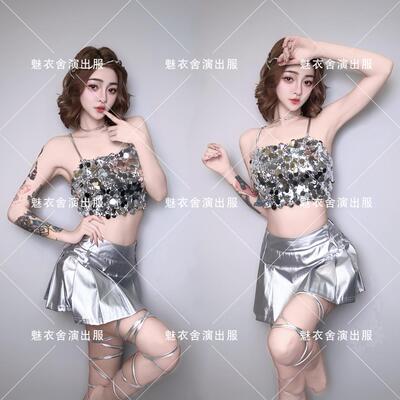 领舞女团ds新款酒吧夜店百褶裙