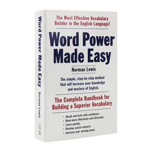 英文原版 单词的力量 Word Power Made Easy中小学词汇百科工具书字词典轻松掌握词汇简单易记语言学习书籍