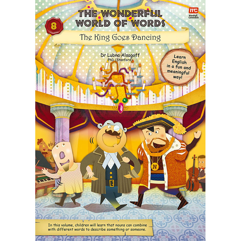 【现货】英文原版 Wow V8 The King Goes Dancing 国王会跳舞 儿童英语童话故事书单词互动启蒙英语阅读素养儿童语言学习书籍