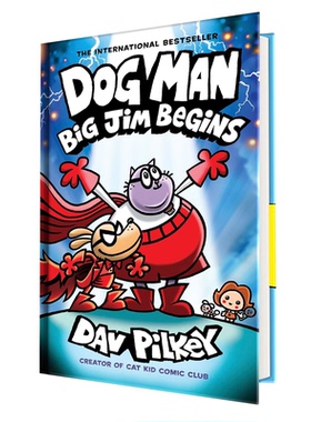 英文原版 神探狗狗桥梁漫画13 Dog Man #13 Big Jim Begins儿童漫画故事书籍