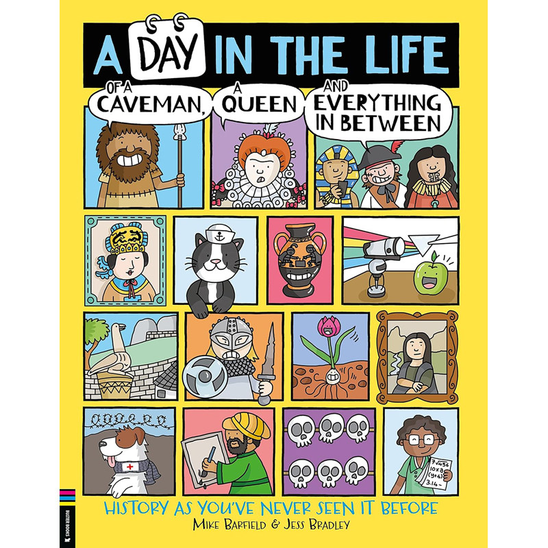 【预售】英文原版 地球上的爆笑历史 A Day in the Life of a Caveman, a Queen and Everything In Between 儿童趣味知识科普书籍