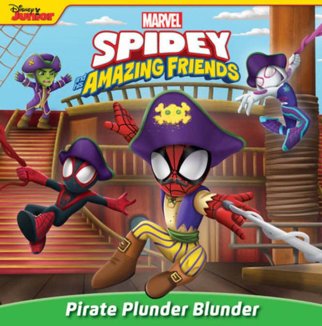 【预售】英文原版 Spidey and His Amazing Friends: Pirate Plunder Blunder蜘蛛侠和他神奇朋友海盗掠夺大错冒险故事儿童书籍-封面