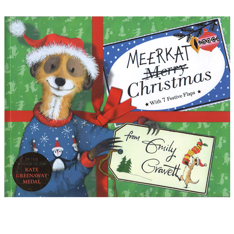 【预售】英文原版 Meerkat Christmas 狐獴的圣诞节 亲子共读圣诞冒险故事 格林威大奖作家Emily Gravett儿童英语绘本书籍 书籍/杂志/报纸 儿童读物原版书 原图主图