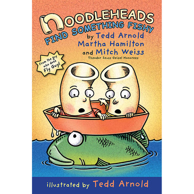 【预售】英文原版 Noodleheads Find Something Fishy 面条迷发现了可疑的东西 Tedd Arnold 亲子睡前故事插画绘本儿童书籍