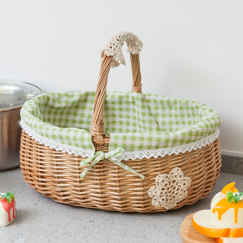 采摘收纳篮柳编藤编织