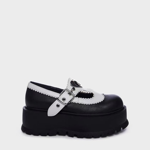 正品demonia松糕鞋子代购美式复古小黑鞋Dolias鞋少女厚底鞋