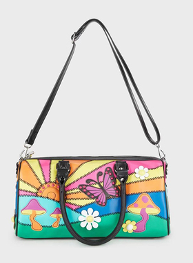 Currentmood代购迷你周末包手提单肩包带蝴蝶贴斜挎包