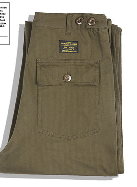 AK男装集市店复古军装长裤 OG-107工装休闲裤人字纹长裤 阿美咔叽