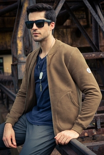 AK男装集市店爸爸秋装外套男拉链男士开衫卫衣秋款男款拉绒