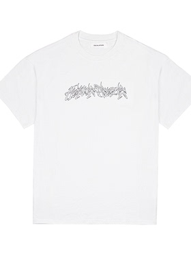 硬核欢愉 HARDCORE PLEASURE 巴萨设计师联名字体印花短袖T恤