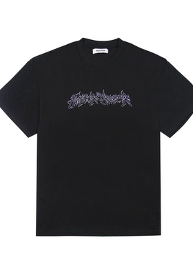 硬核欢愉 HARDCORE PLEASURE 巴萨设计师联名字体印花短袖T恤