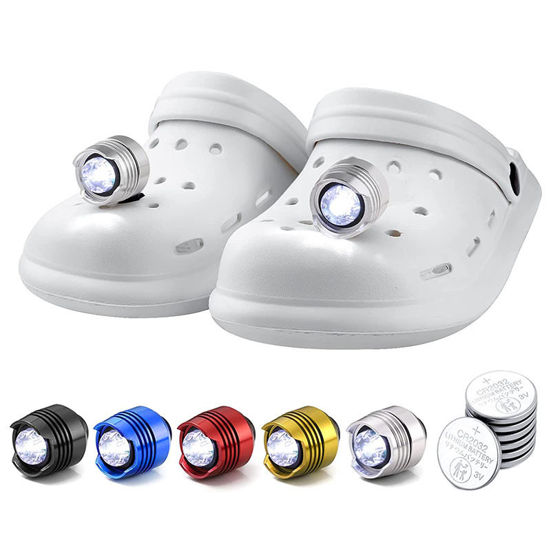 直销铝合金电款Headlights forCroc洞洞鞋灯露营灯户外