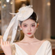 发饰复古气质网纱飘带礼帽高级写真礼服造型时尚 新款 新娘法式 配饰