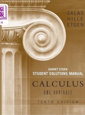 海外直订Student Solutions Manual for Calculus: One Variable, 10e (Chapters 1 - 12) 微积分学生解决方案手册：一个变量