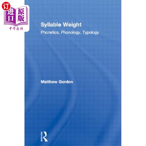 海外直订Syllable Weight 音节权重
