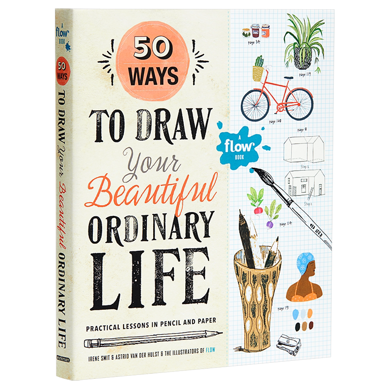 现货 【中商原版】Flow杂志:绘制美好、平凡生活的50种方式 英文原版 50 Ways to Draw Your Beautiful, Ordinary Life