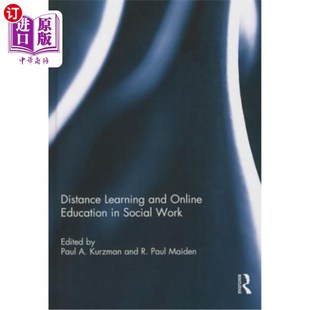 and Social 远程学习和在线教育 Learning 社会工作中 Online Work 海外直订Distance Education