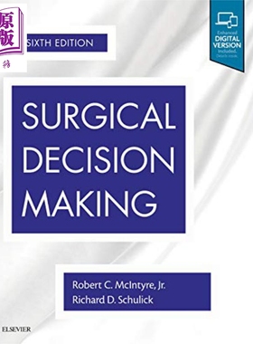 现货 手术决策 第6版 英文原版 Surgical Decision Making Robert C McIntyre Richard Schulick【中商原版】Elsevier