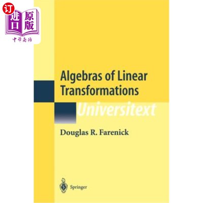 海外直订Algebras of Linear Transformations 线性变换代数