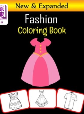 海外直订Fashion Coloring Book: Amazing fashion design pictures, color, learn with fun fo 时尚色彩书：令人惊叹的时尚