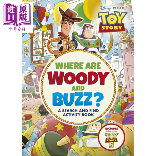 胡迪和巴斯光年在哪里 迪士尼皮克斯玩具总动员寻宝活动手册 Where are Woody and Buzz 英文原版 Walt Disney【中商原版】