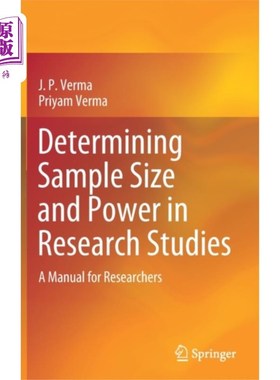 海外直订Determining Sample Size and Power in Research St... 在研究中确定样本大小和力量