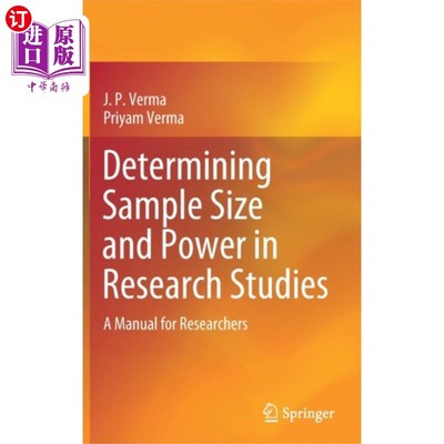 海外直订Determining Sample Size and Power in Research St... 在研究中确定样本大小和力量
