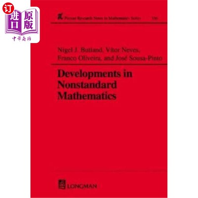 海外直订Developments in Nonstandard Mathematics 非标准数学的发展