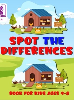 海外直订Spot the Differences: The Quest for Differences - Search for the discrepancies b 发现差异:寻找差异-在院子里