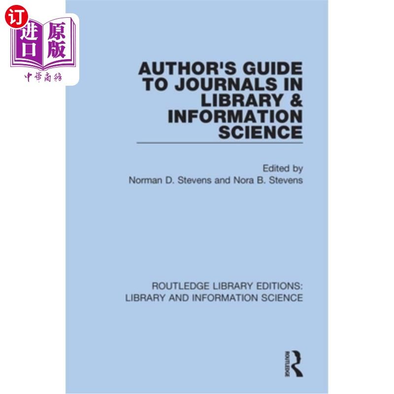 海外直订Author's Guide to Journals in Library & Information Science 图书情报学期刊作者指南