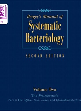 海外直订Bergey's Manual(r) of Systematic Bacteriology: Volume 2: The Proteobacteria, Par Bergey系统细菌