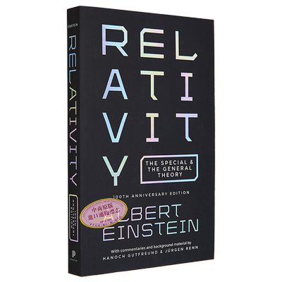 相对论 狭义与广义相对论 100 周年纪念版  英文原版 Relativity The Special and the General Theory 【中商原版】