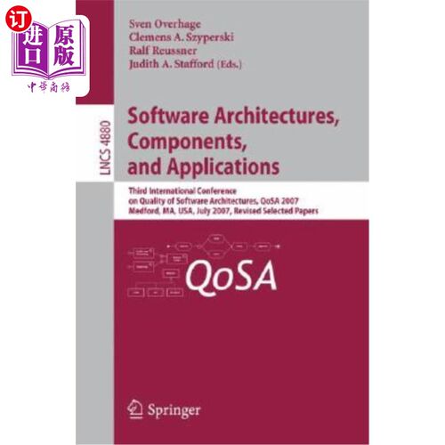 海外直订Software Architectures, Components, and Applications: Third International Confer 软件体系结构、组件和应用：
