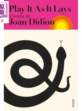 预售 琼 狄迪恩 顺其自然 第二版 修订版 Play It as It Lays Second Edition Revised) 英文原版 Joan Didion【中商原版】