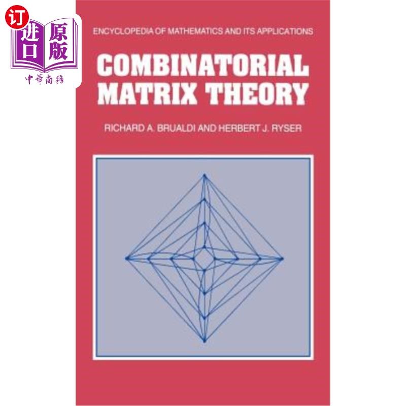 海外直订Combinatorial Matrix Theory 组合矩阵论