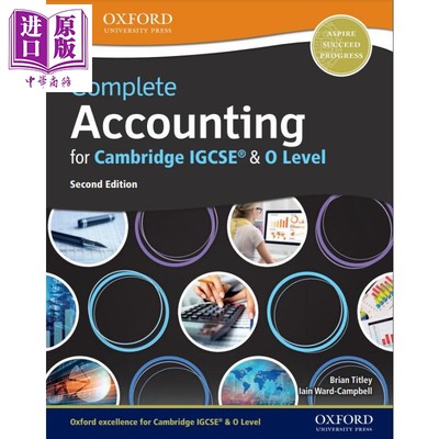 现货 Complete Accounting for Cambridge IGCSE (R) & O Level  剑桥IGCSE和OLevel用书：会计 牛津大学专业教材【中商原版】