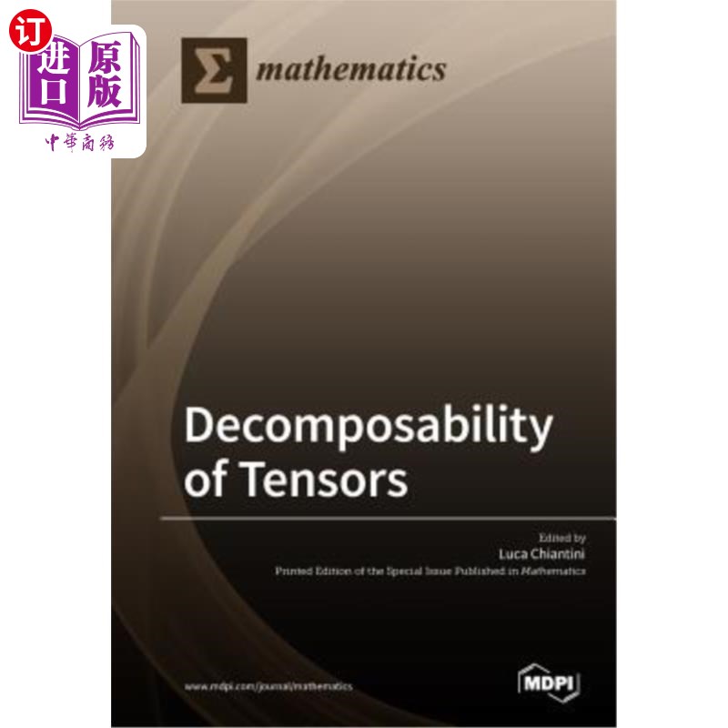 海外直订Decomposability of Tensors张量的可分解性-封面