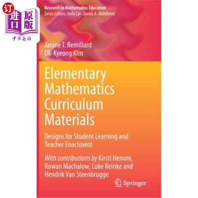 海外直订Elementary Mathematics Curriculum Materials: Designs for Student Learning and Te 小学数学课程教材:学生学习