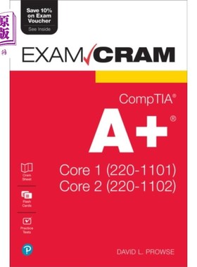 海外直订CompTIA A+ Core 1 (220-1101) and Core 2 (220-110... CompTIA A+核心1(220-1101)和核心2(220-1102)考试补习