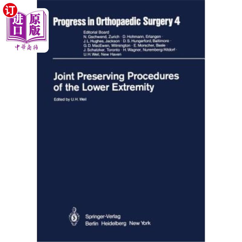 海外直订医药图书Joint Preserving Procedures of the Lower Extremity 下肢关节保存术