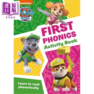 汪汪队自然拼读活动手册 Paw Patrol Activity Book First Phonics 英文原版 拼读活动手册 进口亲子童书 3-5岁【中商原版】
