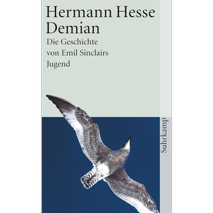 【德文版】 黑塞 德米安 彷徨少年时 Demian Die Geschichte von Emil Sinclairs Jugend 原版 Hermann Hesse【中商原版】
