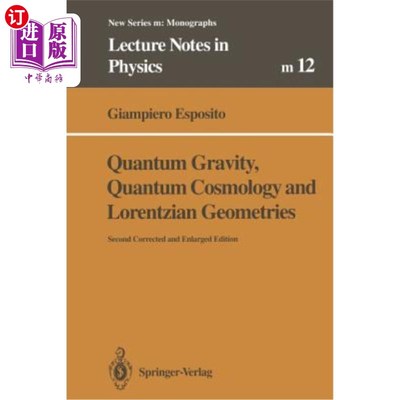 海外直订Quantum Gravity, Quantum Cosmology and Lorentzian Geometries 量子引力、量子宇宙学和洛伦兹几何